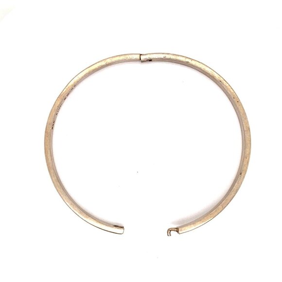 VTG Estate Taxco Mexico Sterling Silver 7‎ ¼" Bangle Bracelet! 118a - Picture 7 of 8